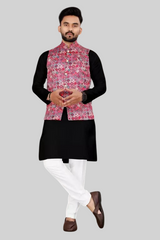 Men's Fency And Gracefull model kurta pajama set with koti