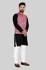 Men's Fency And Gracefull model kurta pajama set with koti