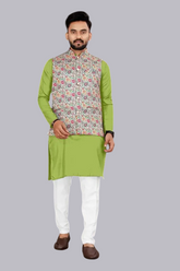 men's Fency design kurta pajama set with koti