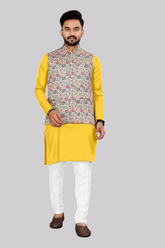 Men's stylish kurta pajama set with koti