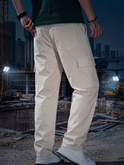 Men's 6 Pocket Mom Fit Cream jeans
