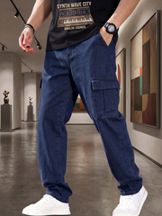 Men's Stylish and fency 6 POCKET Cargo Denim jeans