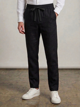 Men's Stylish Black Linen Pant