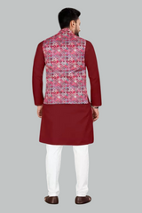 Men's Stylish kurta pajama set with multi koti
