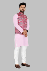 Men's Stylish kurta pajama set with koti