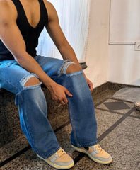 cut out jeans for mens