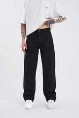 Niffar Black Baggy Jeans For Mens