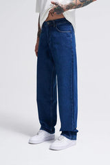 Niffar Stone Blue Baggy Jeans For Mens
