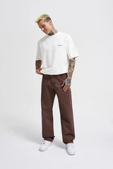 Niffar Coffee Baggy Jeans For Mens