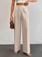 Formal Pleated Wide Leg Trouser