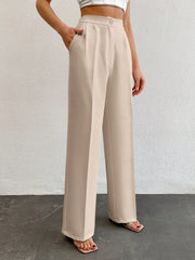 Formal Pleated Wide Leg Trouser