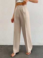Formal Pleated Wide Leg Trouser