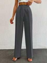 Formal Pleated Wide Leg Trouser