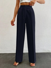 Formal Pleated Wide Leg Trouser