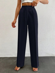 Formal Pleated Wide Leg Trouser