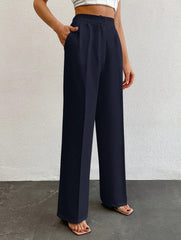Formal Pleated Wide Leg Trouser