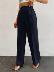 Formal Pleated Wide Leg Trouser