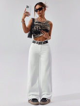 wide lag jeans for womens