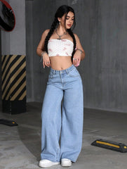 wide lag jeans for womens