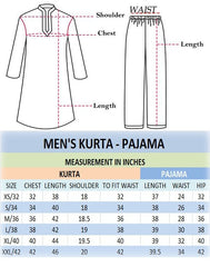 Premium White Foil Pattern Kurta Pajama Ethnic Set