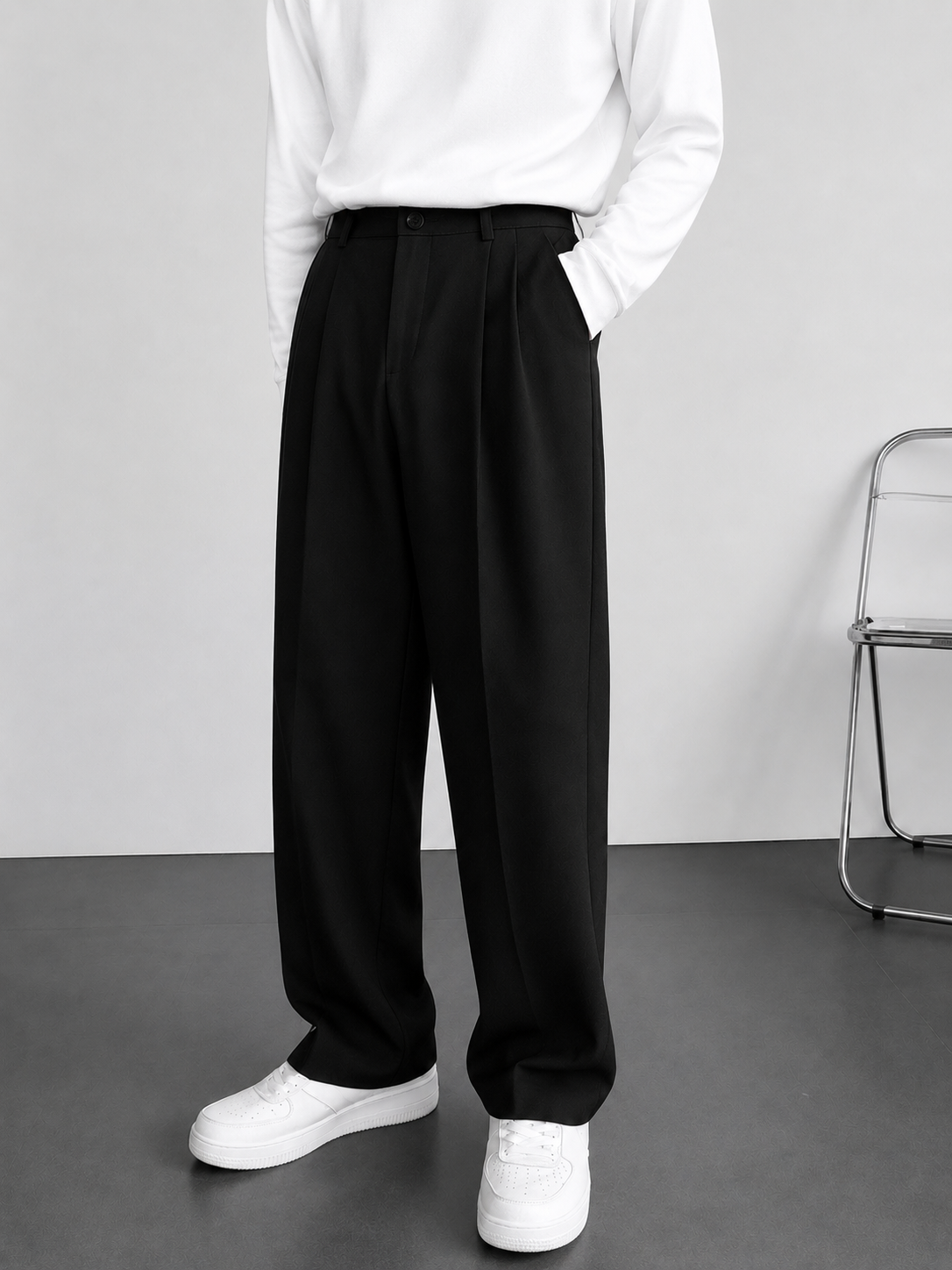 womens-black-high-waisted-pleated-wide-leg-trousers.