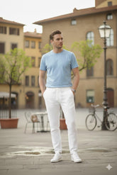 Men's Stylish White Linen Pant