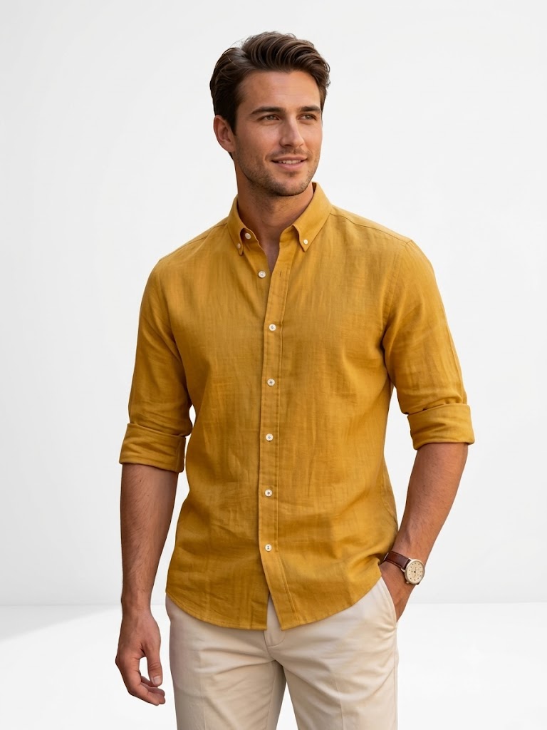 Men's Casual Linen Shirt
