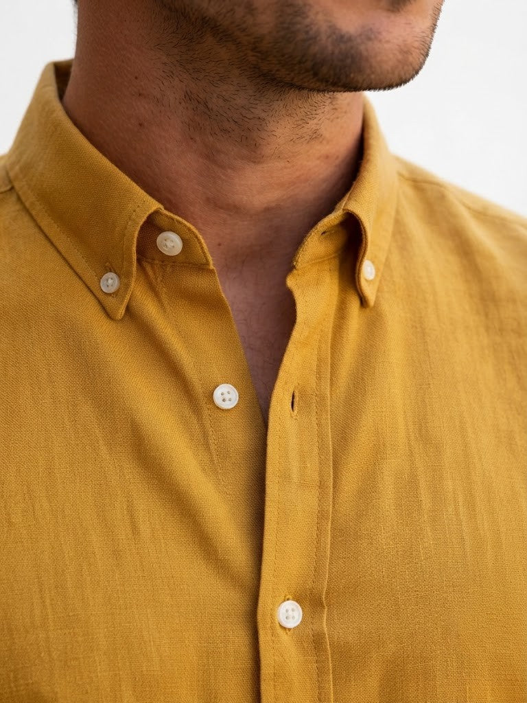 Men's Casual Linen Shirt