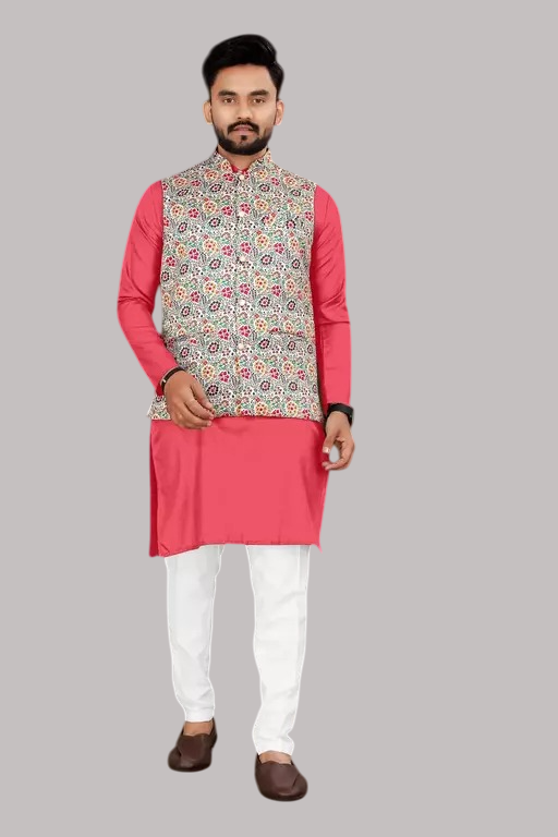 Men's Kurta pajama with koti