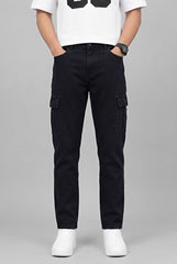 Men's 6 Pocket Mom Fit Black Denim jeans