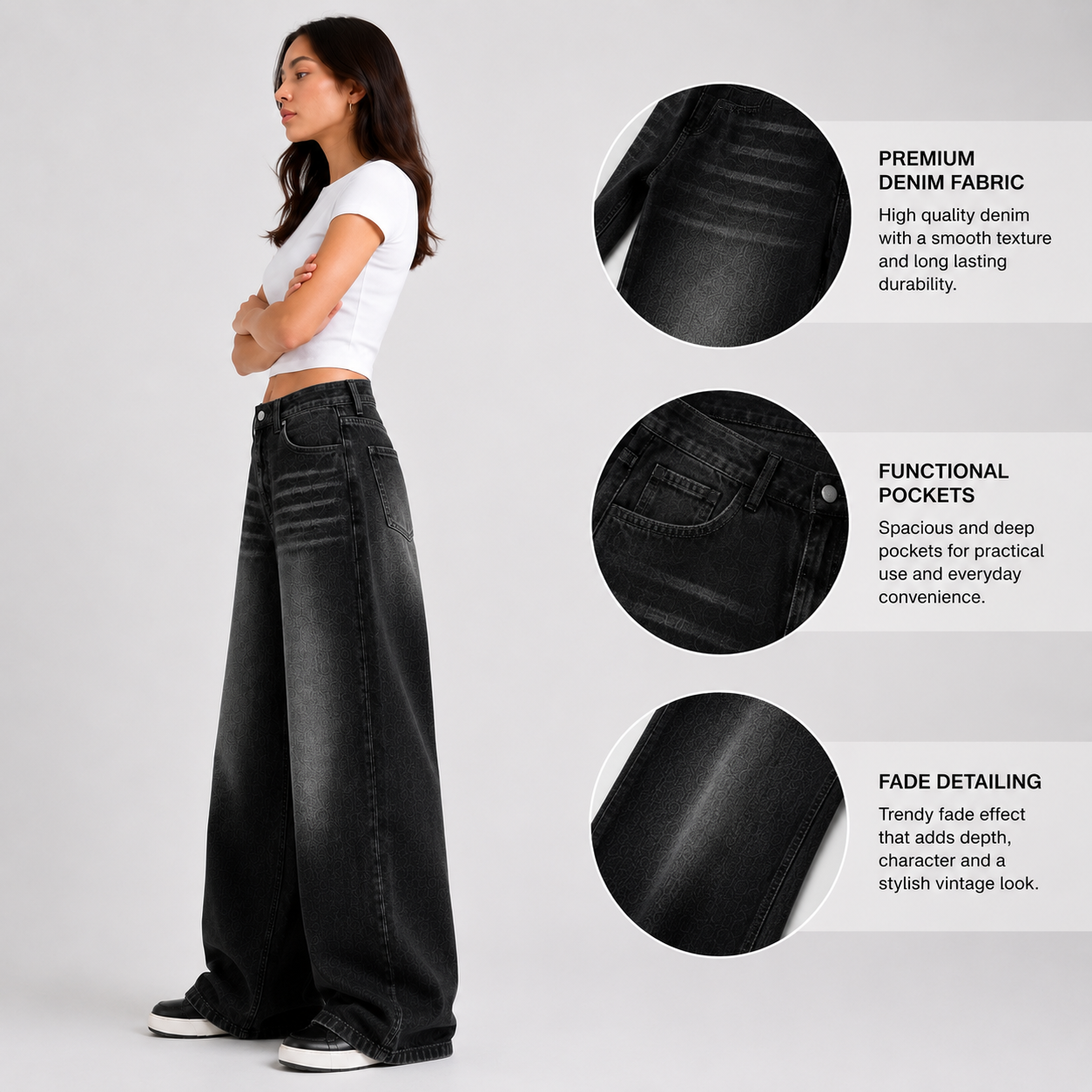 Everyday Style Super Baggy Denim jeans