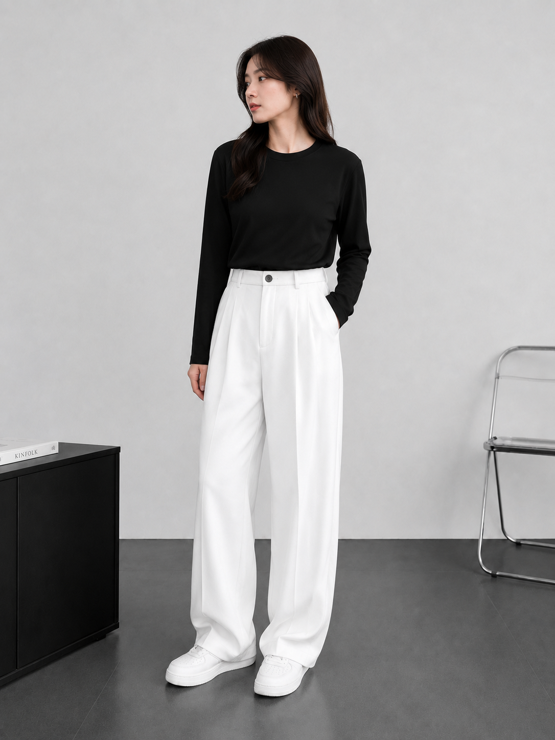 Women's Trendy Platted Korean Pant