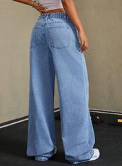 wide lag jeans for womens