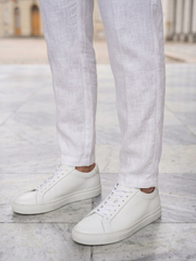 Men's Stylish White Linen Pant