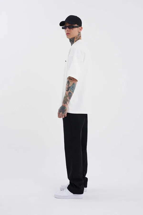Niffar Black Baggy Jeans For Mens