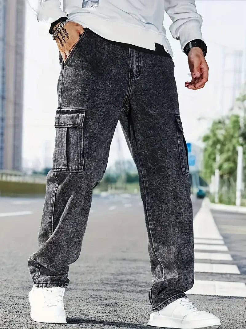6 pocket mom-fit jeans for mens