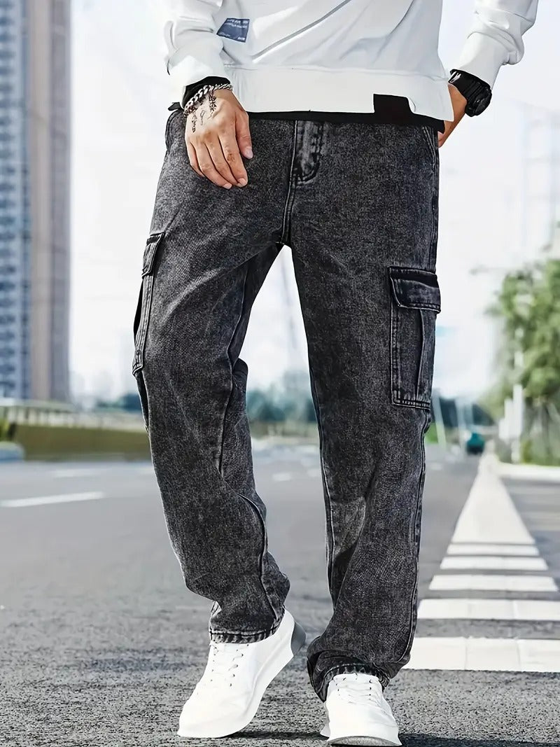 6 pocket mom-fit jeans for mens