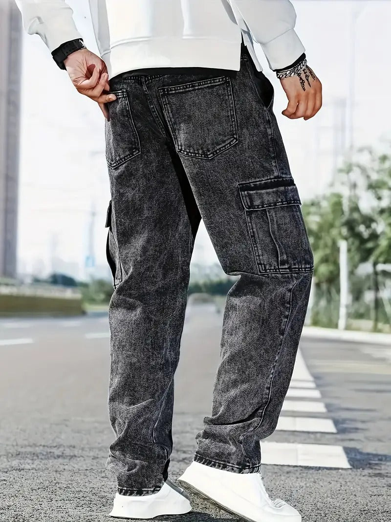 6 pocket mom-fit jeans for mens