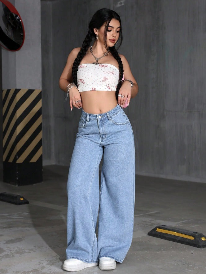 wide lag jeans for womens