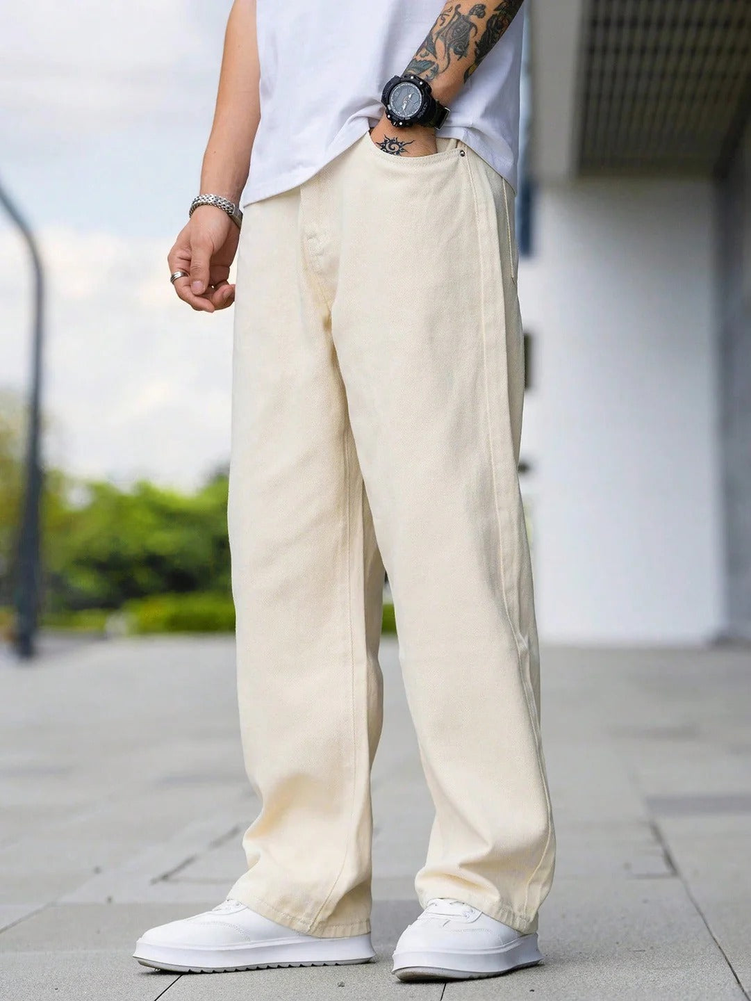 wide lag jeans for mens
