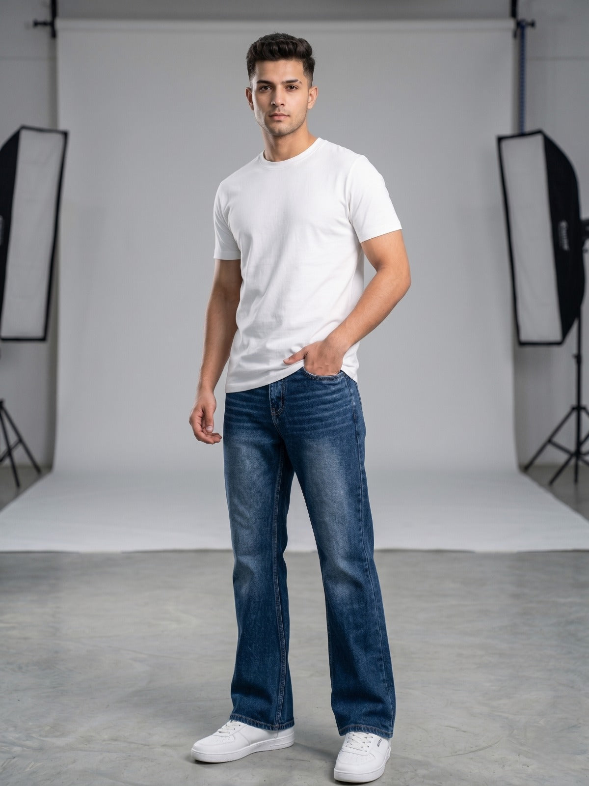 Men's Boot Cut Premium Denim Jeans