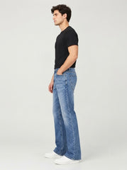Washed And Shaded Denim Boot Cut Jeans