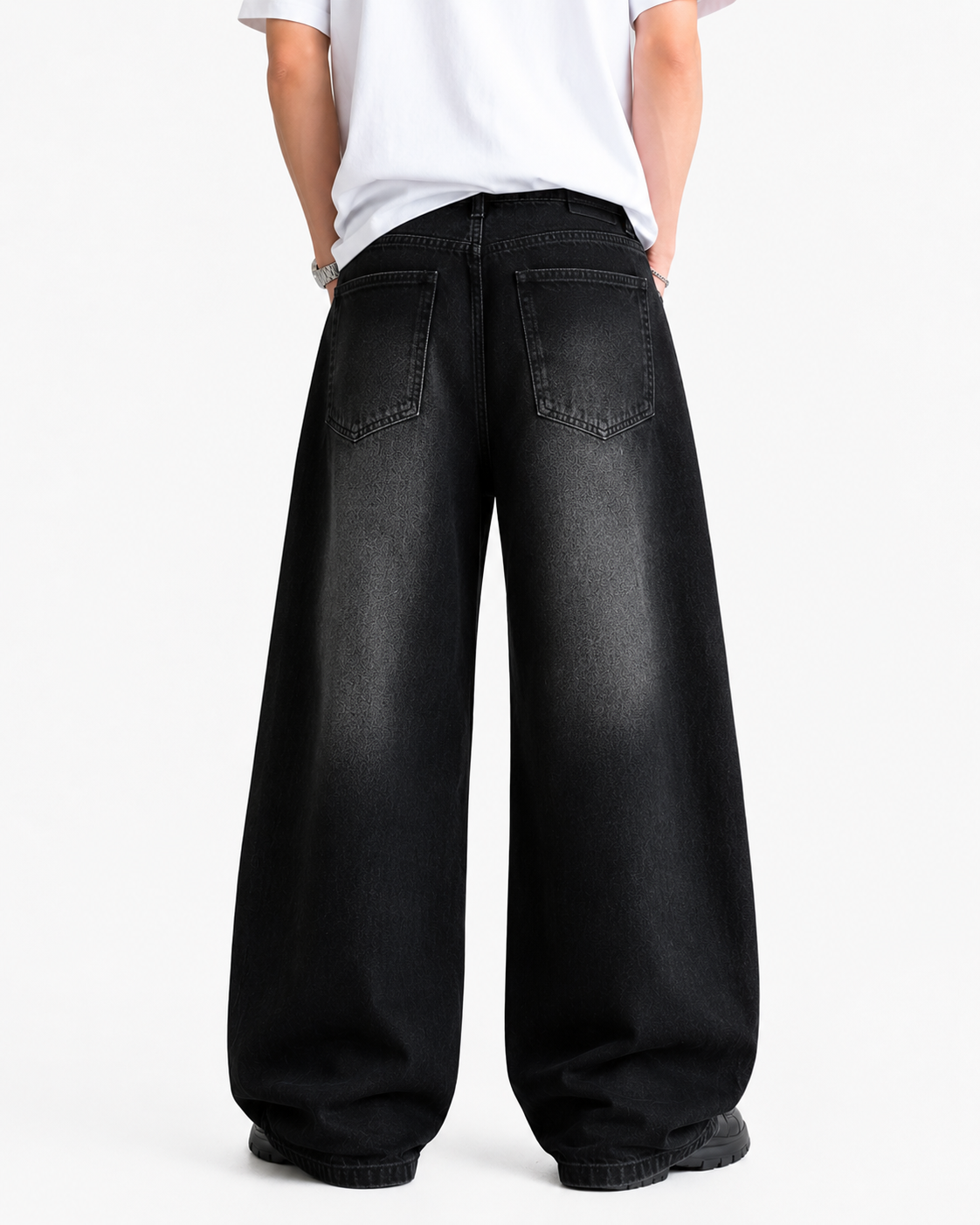 Men's Super Baggy Shaded Jeans