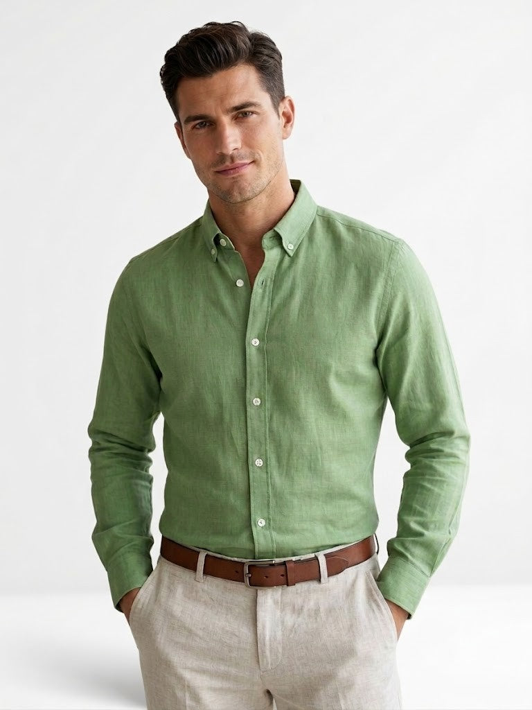 Men's fancy and trendy looks linen shirt