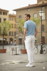 Men's Stylish White Linen Pant